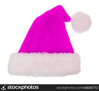 Simple santa hat isolated in white background
