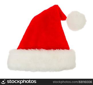 Simple santa hat isolated in white background