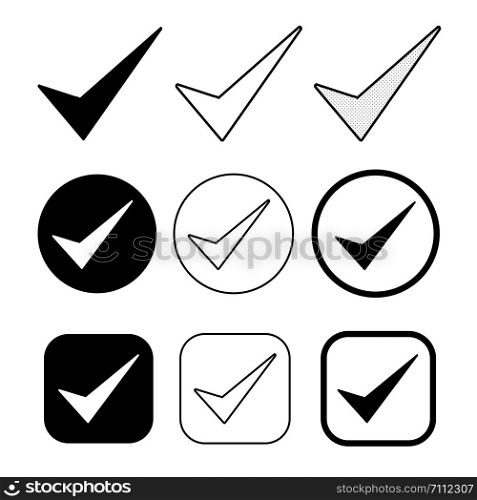 Simple Tick icon accept approve sign