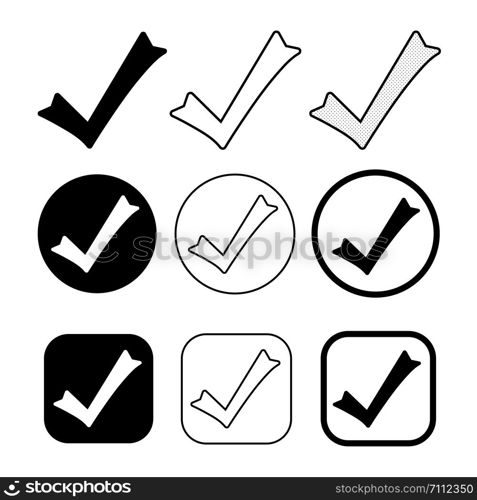 Simple Tick icon accept approve sign