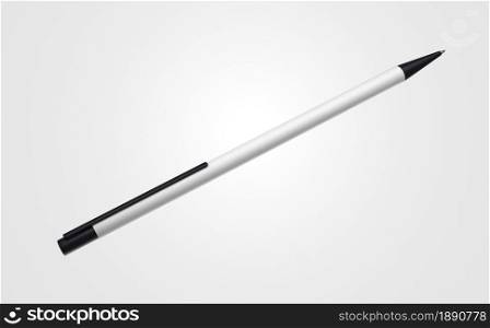 simplistic 3d white black pen white background. Resolution and high quality beautiful photo. simplistic 3d white black pen white background. High quality and resolution beautiful photo concept