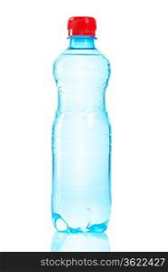 single bottle of water isolated