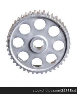 single gear isolated on white background