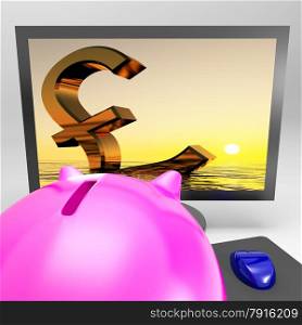 Sinking Pound Showing British Economy Plunging Crisis