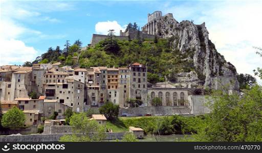 sisteron - old town at the france