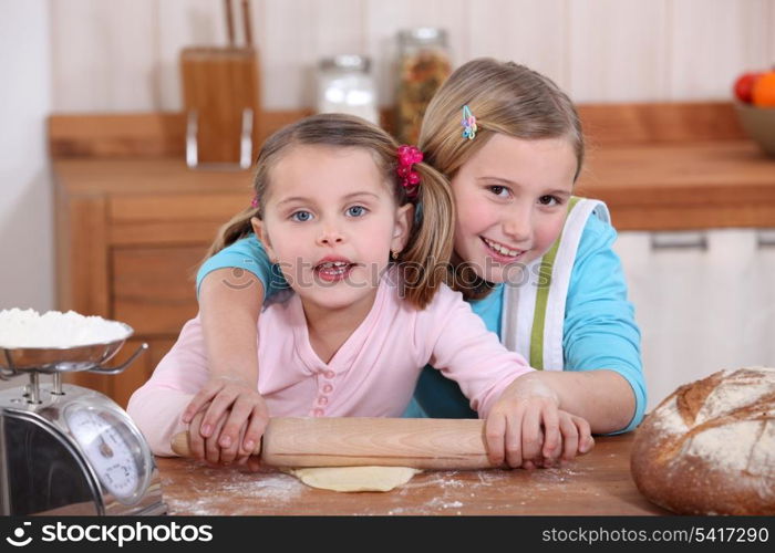 Sisters baking