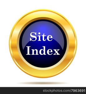 Site index icon. Internet button on white background.