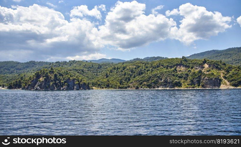 Sithonia view from the ship cruise