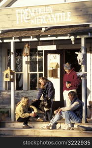 Sitting in Front of the General Store