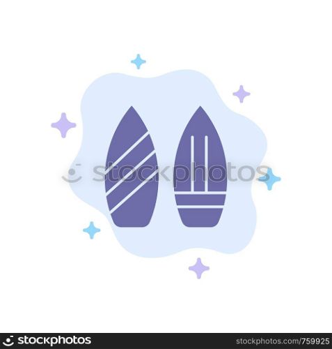 Skate, Snowboard, Sports, Winter Blue Icon on Abstract Cloud Background
