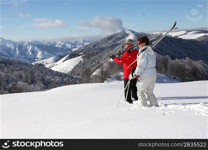Ski couple