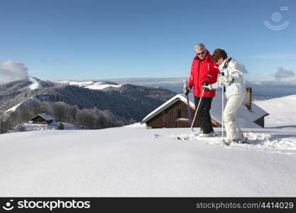 Ski couple