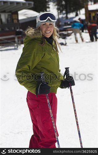 Skier at Ski Resort