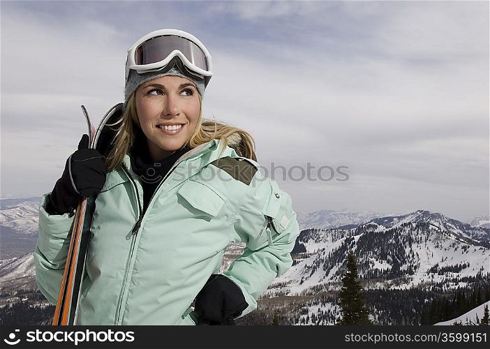 Skier on a Mountain