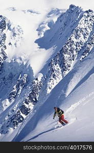 Skier on shuksan arm