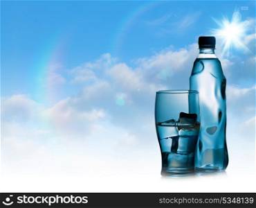 Skies and water, abstract environmental backgrounds for your design