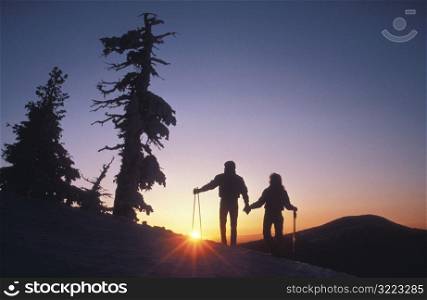 Skiing Couple