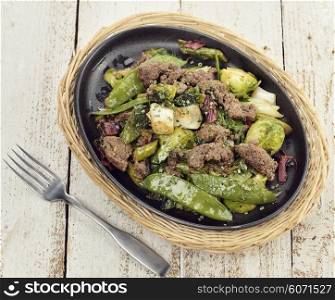Skillet with Beef and Vegetables