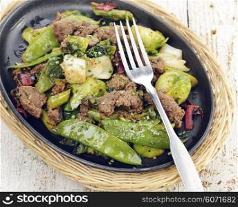 Skillet with Beef and Vegetables