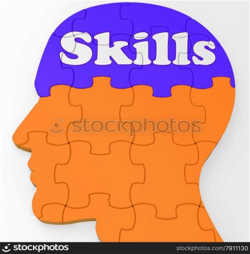 . Skills Brain Showing Abilities Competence And Training