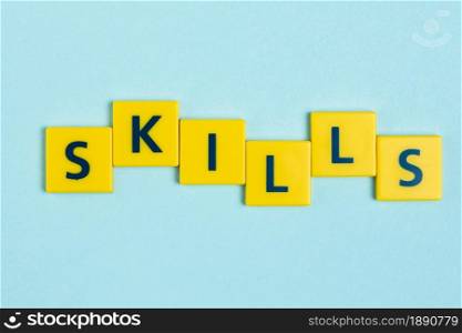 skills word scrabble tiles . Resolution and high quality beautiful photo. skills word scrabble tiles . High quality and resolution beautiful photo concept