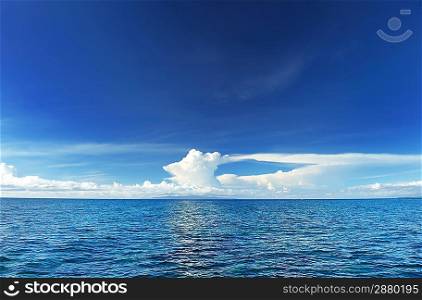 Sky above sea at Bohol, Philippines