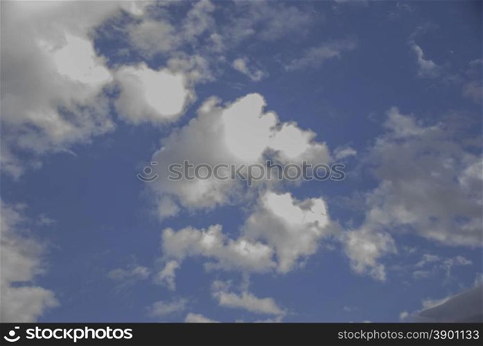 sky and cirrus clouds. blue sky and cirrus clouds on a sunny day