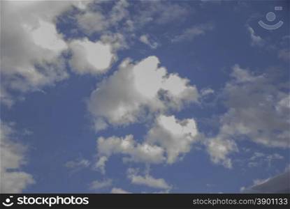 sky and cirrus clouds. blue sky and cirrus clouds on a sunny day