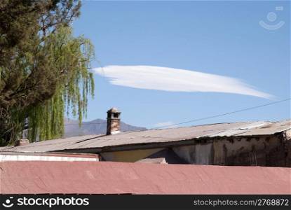 sky and cloud on the roof