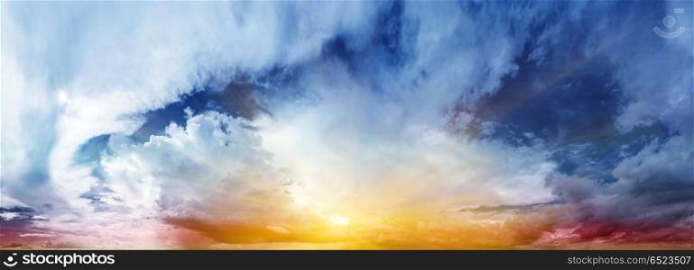 Sky and clouds background. Sky and clouds background. Summer tropical landscape. Sky and clouds background