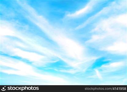 Sky and clouds can be used for background