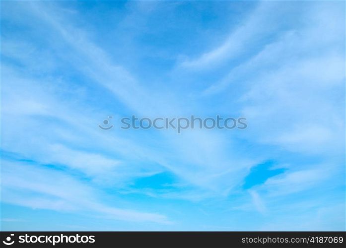 Sky and clouds can be used for background