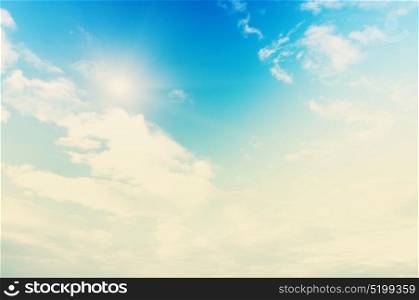 Sky and clouds. Sky and clouds. Bright air summer background. Sky and clouds