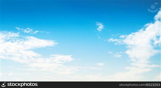 Sky and clouds. Summer sky and clouds. Nature outdoor background