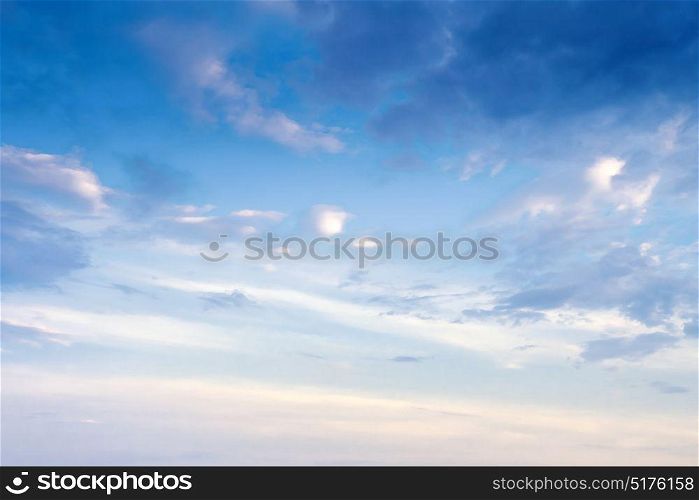 Sky and clouds. Summer sky and clouds. Nature outdoor background. Sky and clouds