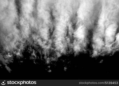 sky and empty space in oman the fluffy cloudy