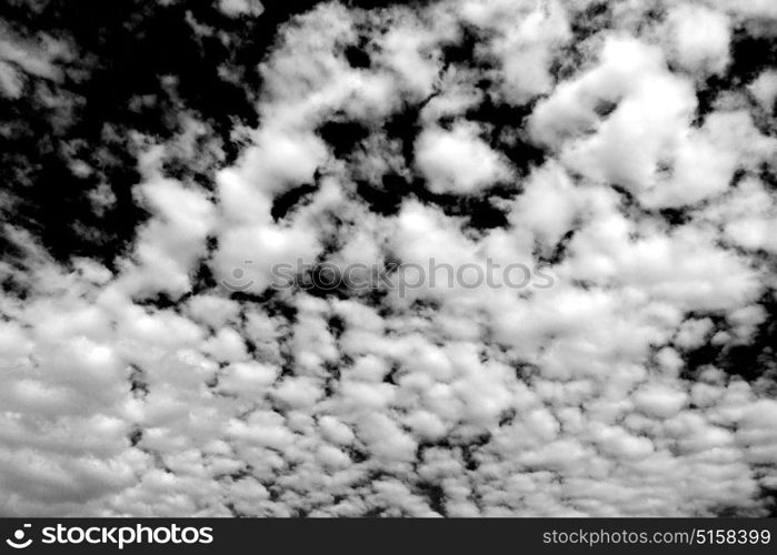 sky and empty space in oman the fluffy cloudy