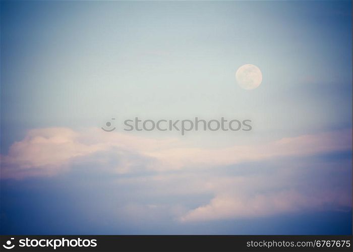 Sky and moon