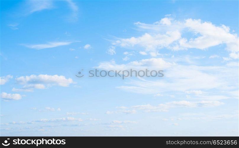 Sky atmosphere clear clouds. Sky and clouds day summer nature background