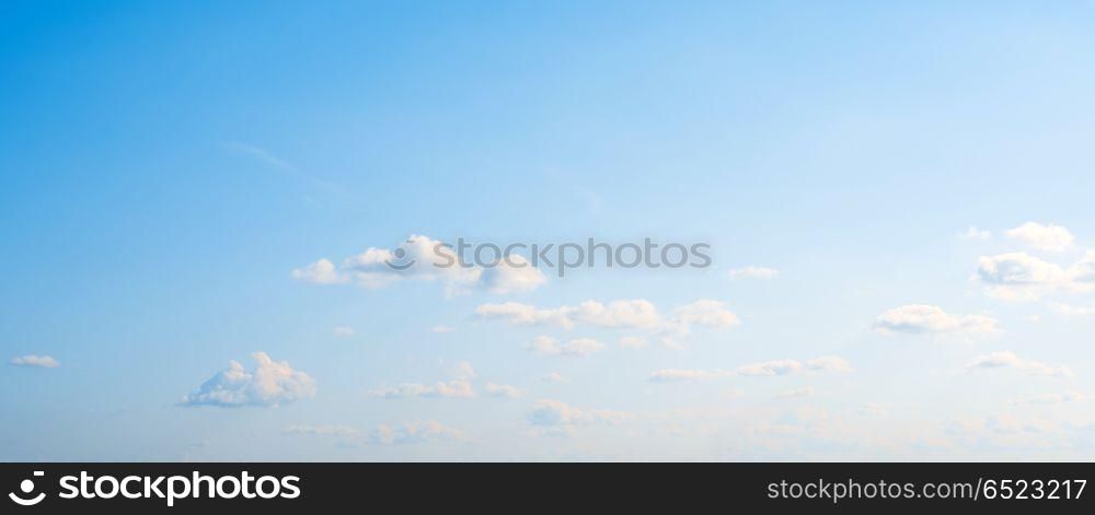 Sky atmosphere clear clouds. Sky and clouds day summer nature outdoor panorama. Sky atmosphere clear clouds
