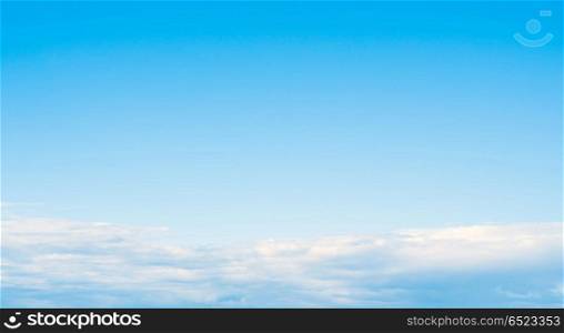 Sky atmosphere clear clouds. Summer sky and clouds. Nature background landscape. Sky atmosphere clear clouds