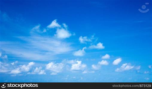 sky background. Blue sky with white clouds