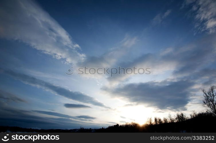 Sky Background, Designers tool - A dramatic sunset