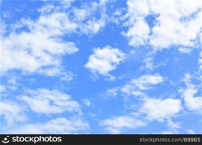 Sky background - only clouds in the blue sky