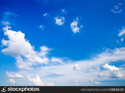 sky background with a tiny clouds