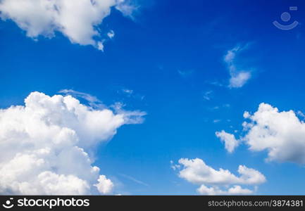 sky background with a tiny clouds