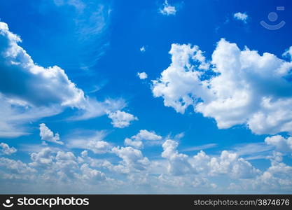 sky background with a tiny clouds