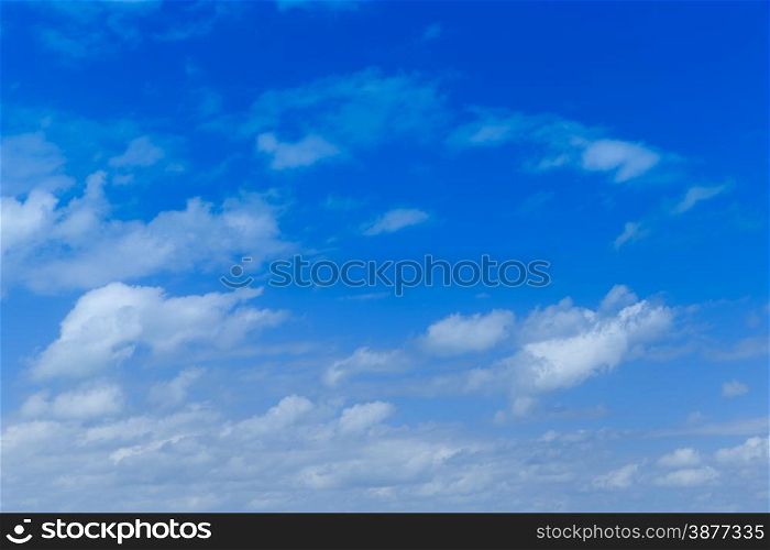 sky background with a tiny clouds