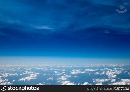 sky background with a tiny clouds