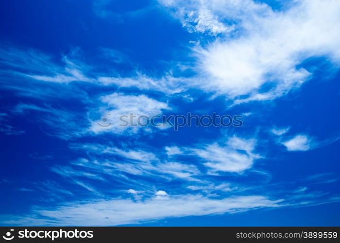 sky background with a tiny clouds